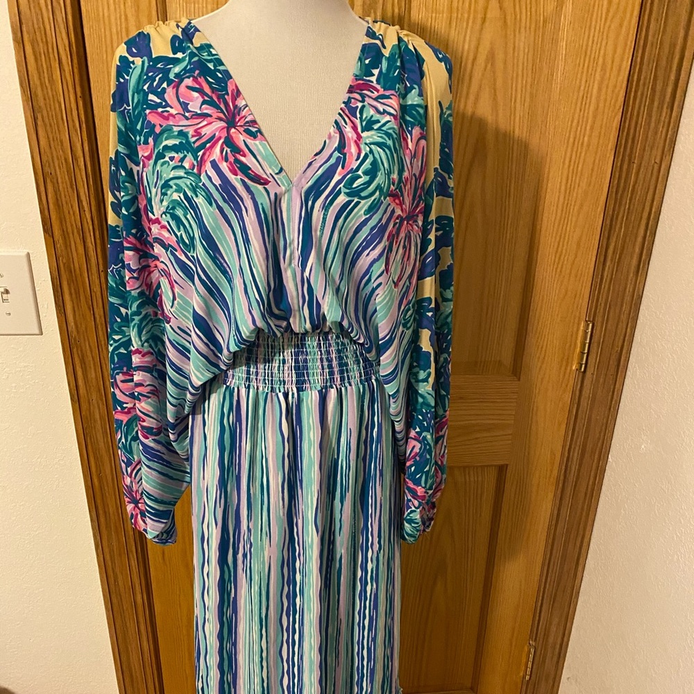 COPY - Lily Pulitzer Alisha Midi Dress! Sz L NWT